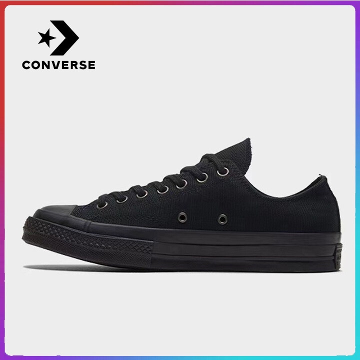 รองเท้าผู้ชาย Converse All Star Classic style ของแท้ รองเท้าผ้าใบคลาสสิก รองเท้าธุรกิจลำลอง - สีดำ