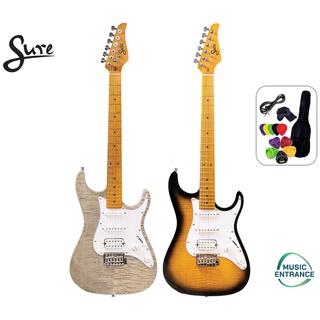 Sure Standard PRO (2rd Gen) Electric Guitar กีต้าร์ไฟฟ้า ทรง Standard Pickup HH 22 เฟรต แถมฟรี ปิ๊ก กีตาร์ กระเป๋า