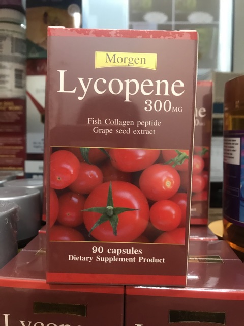 Lycopene 300 mg 90 Capsles Mogen New! มะเขือเทศสกัด 300 Mg ของแท้1000% ทานแล้วเห็นผล