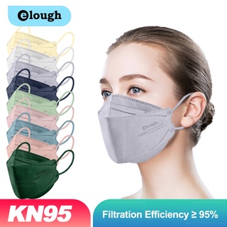 Elough Reusable 4 Layers Morandi Fish Mask KN95 Face Mask for Adult CE Approved Adult Masks