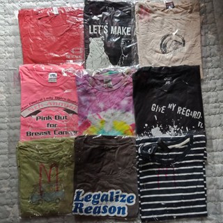 Size m เสื้อมือสอง 5 แถม 1