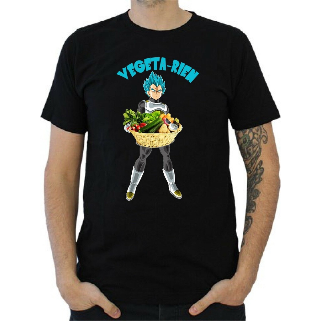 Top Tee Vegeta-Rien ที่กําหนดเองตลก Hipster Tshirt ผู้ชาย