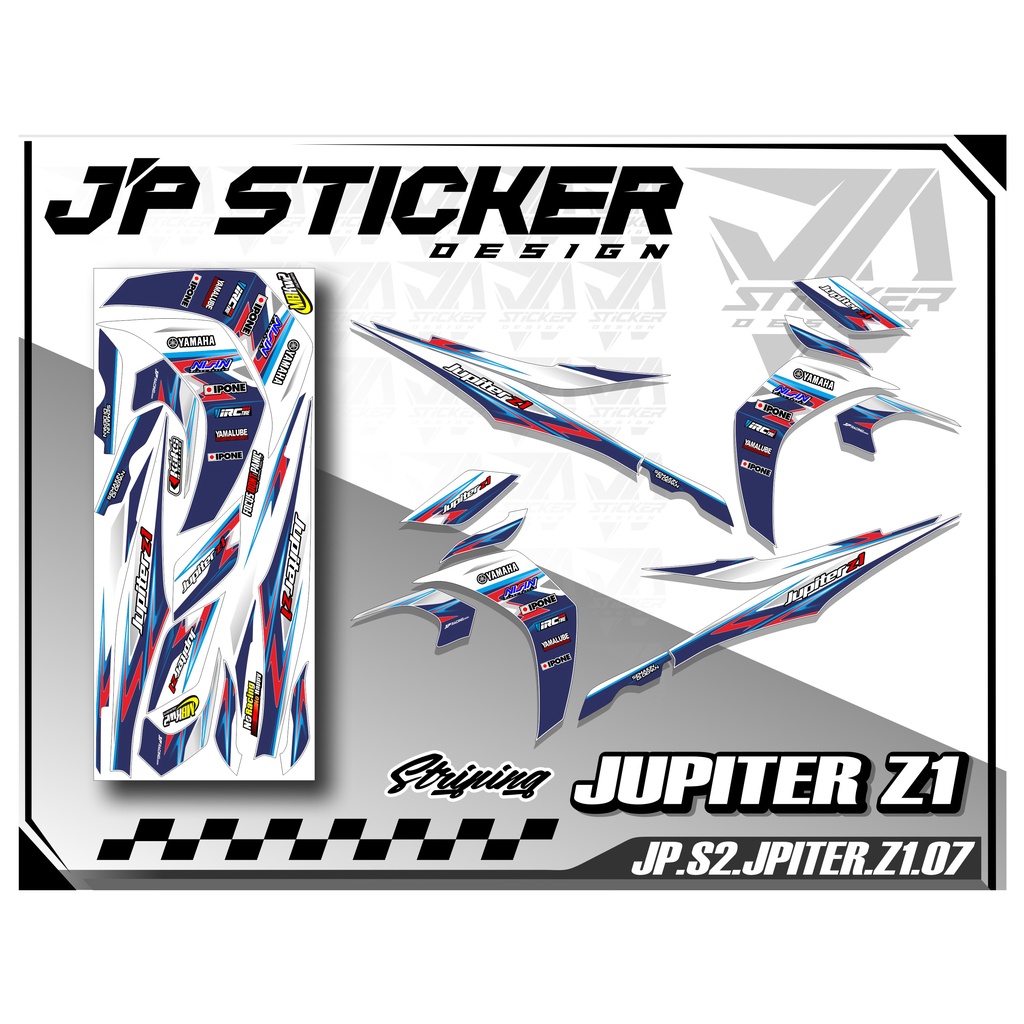 JUPITER สติ๊กเกอร์ STRIPING JUPITER Z1 - สติ๊กเกอร์แถบรายการ YAMAHA JUPITER Z1 MOTORCYCLE HOLOGRAM V