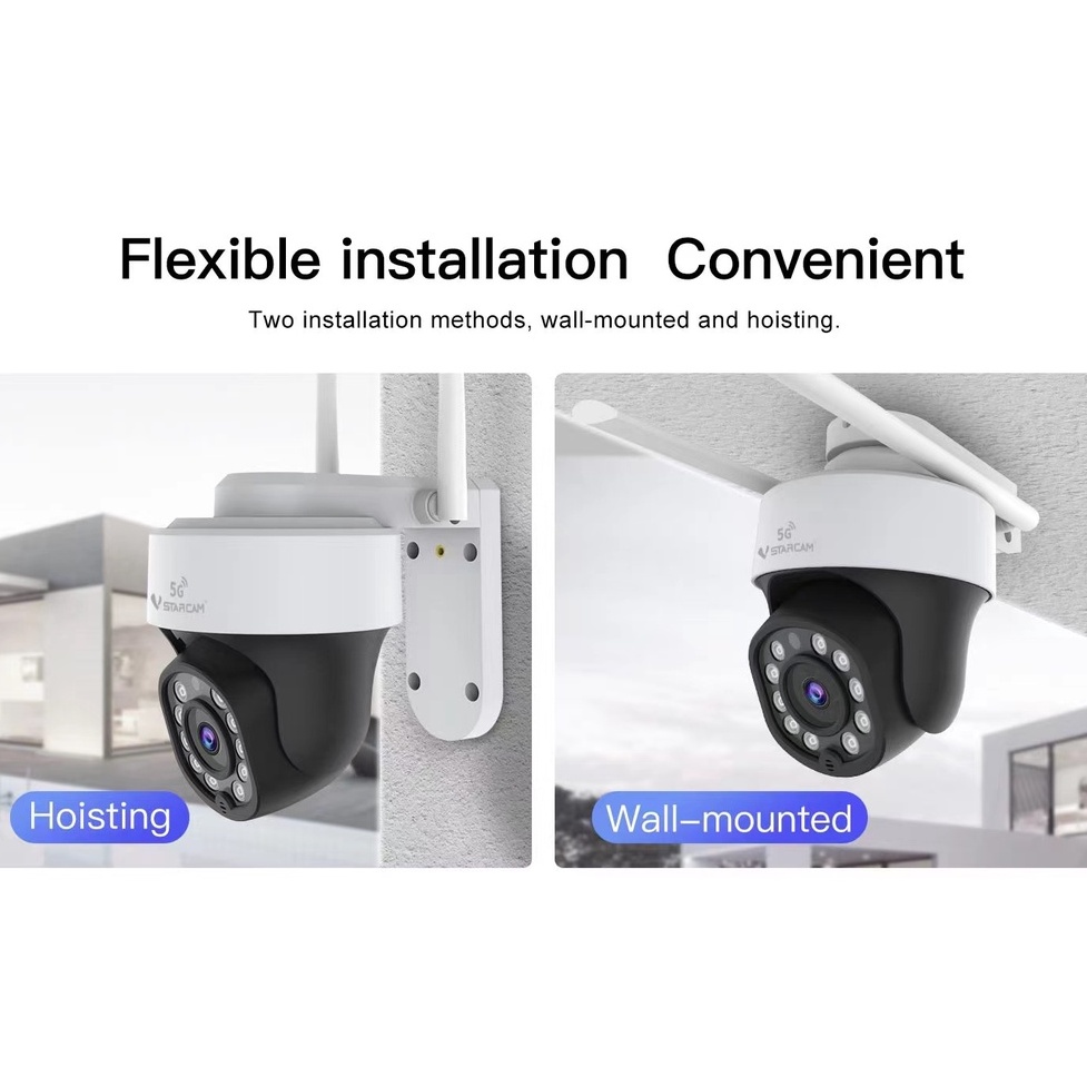 Vstarcam CS889-PRO  (รองรับ Wi-Fi 5G) ความละเอียด 5MP (1520P) กล้องวงจรปิดไร้สาย ภาพสี มีAI+ คนตรวจจับสัญญาณเตือน