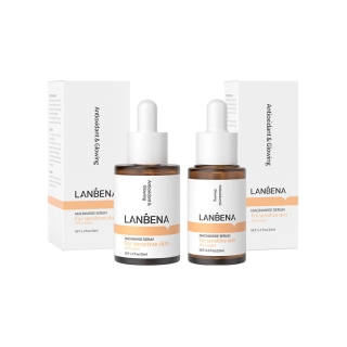 [ของขวัญฟรี] LANBENA ไนอาซินาไมด์ ไวท์เทนนิ่ง เซรั่มวิตามิน B3 ไวท์เทนนิ่ง ให้ความชุ่มชื้น ลดจุดด่างดํา 15 มล/30 มล Niacinamide Serum Whitening Vitamin B3 Brightening Serum Skincare 15ml/30ml
