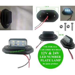 J102s13 โคมไฟ LED 6 ดวง 12V 24V กันน้ํา สําหรับติดท้ายรถยนต์