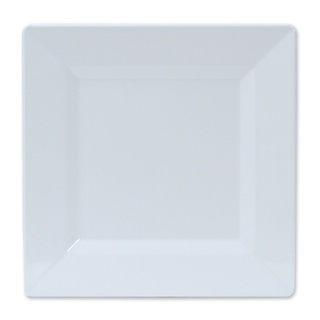 AROจานสี่เหลี่ยมเมลามีน10สีขาว1X1