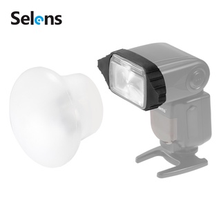 Selens เครื่องกระจายแสงแฟลช ซิลิโคน ทรงกลม แม่เหล็ก อุปกรณ์เสริม สําหรับ Speedlite