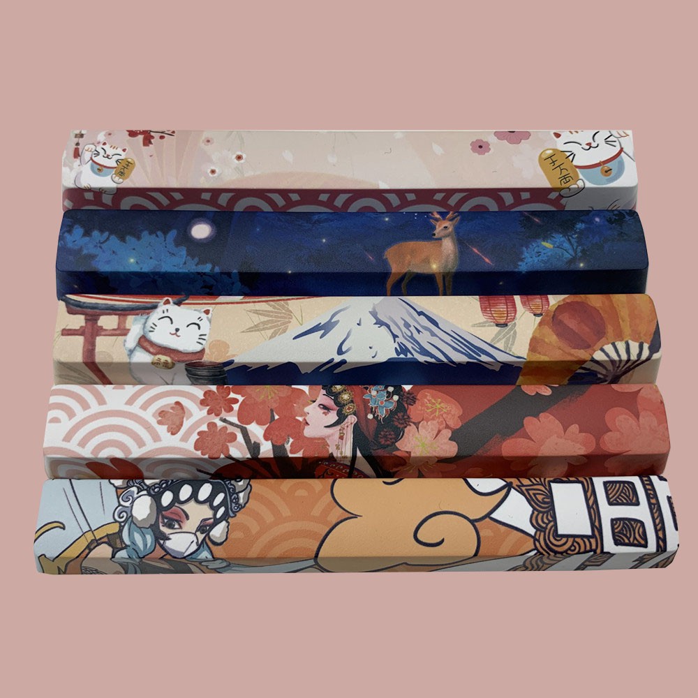 GPlanet Spacebar Keycap OEM Profile 6.25U PBT 5-Sided Dye Sublimation [สั่งพิเศษ ความเรียบเนียนและสี