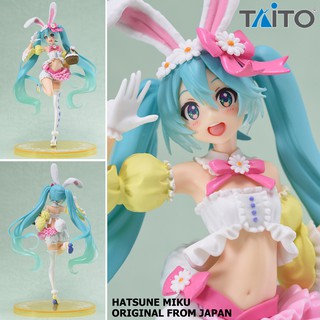 Model Figure งานแท้ Original Vocaloid Project Diva โวคาลอยด์ โปรเจกต์ดีวา Hatsune Miku ฮัตสึเนะ มิกุ ชุดกระต่าย