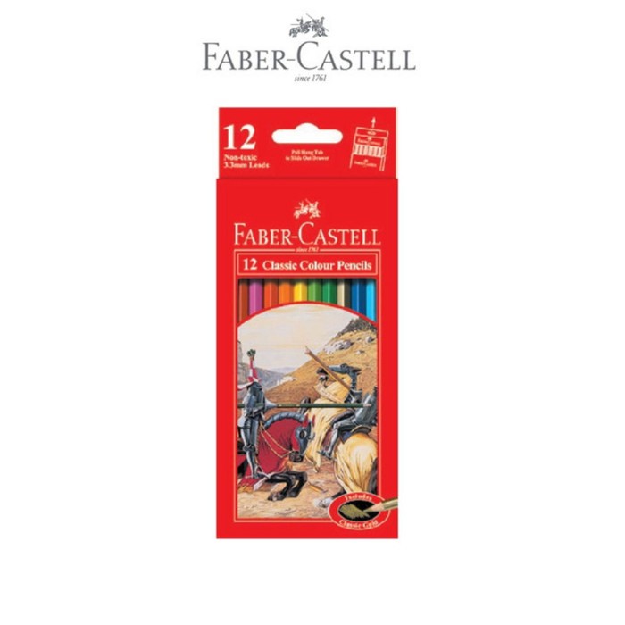 Faber CASTELL 12 CLASSIC Color PENCILS/FABER CASTELL สีปากกา 12 สี