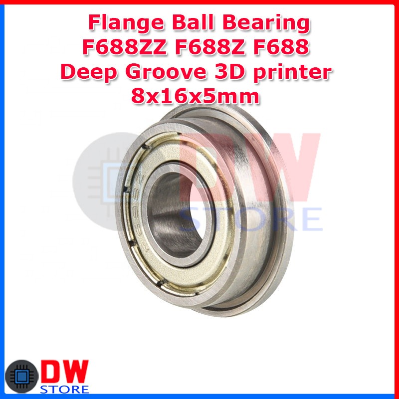 Flange Ball Bearing F688ZZ F688Z F688 เครื่องพิมพ์ 3D Deep Groove