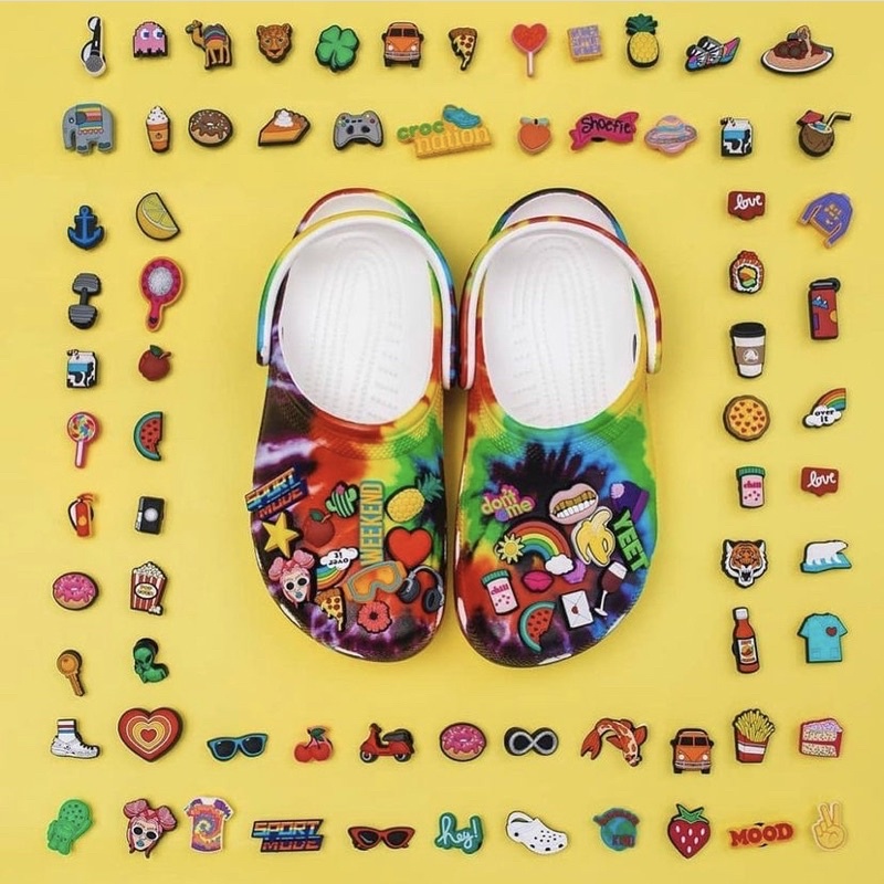 JBS+ 👠🌈shoe Charm InShop” งานshop 🌸👠 ตัวติดรองเท้ามีรู “ชอบ”  crocs งานคุณภาพ งานดี สีสวยคมชัด #ตรงปก ไม่จกตา