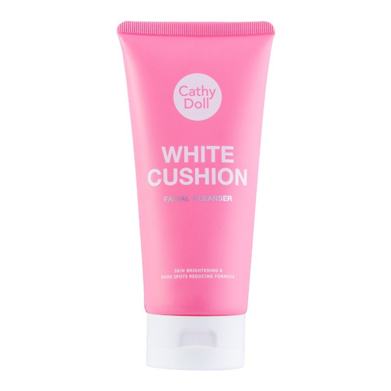 Cathy Doll ไวท์คูชั่นเฟเชียลโฟมคลีนเซอร์ 120ml เคที่ดอลล์ White Cushion Facial Foam Cleanser 120ml