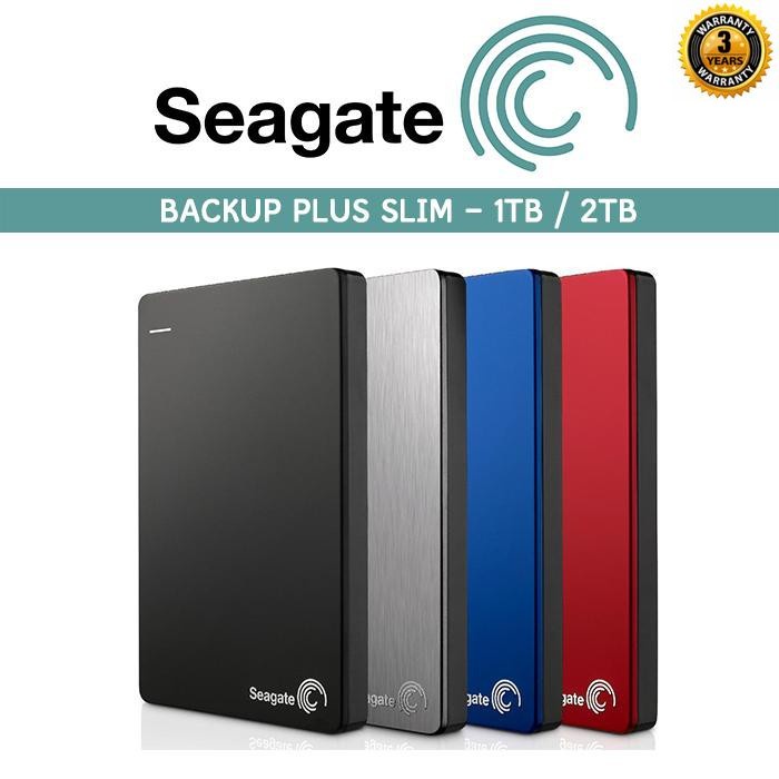 ⇱O²  Hot sale !! [2TB/1TB] SEAGATE EXT HDD 2.5" USB3.0 BACKUP PLUS SLIM HARDDISK PORTABLE