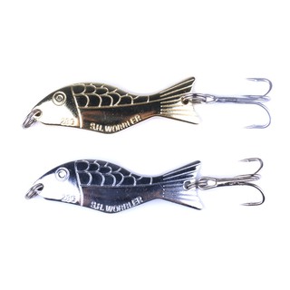 Hengjia 1 ชิ้น  28 กรัม เหยื่อตกปลาโลหะ ตะขอเหล็กคาร์บอนสูง Swivel Spoon Spinner Fishing Bait