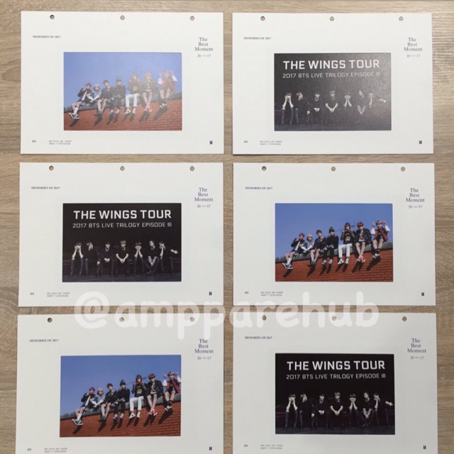 BTS Postcard &amp; Photoframe Memories of 2017 บังทัน