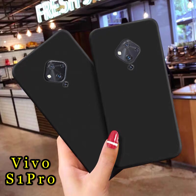 Case TPU Vivo S1 Pro เคสซิลิโคนนิ่ม สวยและบางมากสีดํา สินค้าพร้อมส่ง