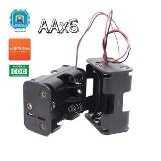 รางถ่าน รังถ่าน รางไฟ กะบะถ่าน AAx6 ไฟ 9 DCV