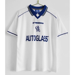 เสื้อกีฬาแขนสั้น ลายทีมชาติฟุตบอล Chelsea Away Thai Edition 1998/00 ชุดเยือน สไตล์วินเทจ คุณภาพสูง