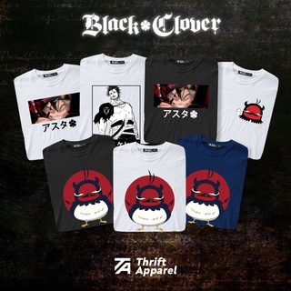 เสื้อยืดคอกลม Black Clover Tees | Thrift Apparel T-Shirtเสื้อยืด