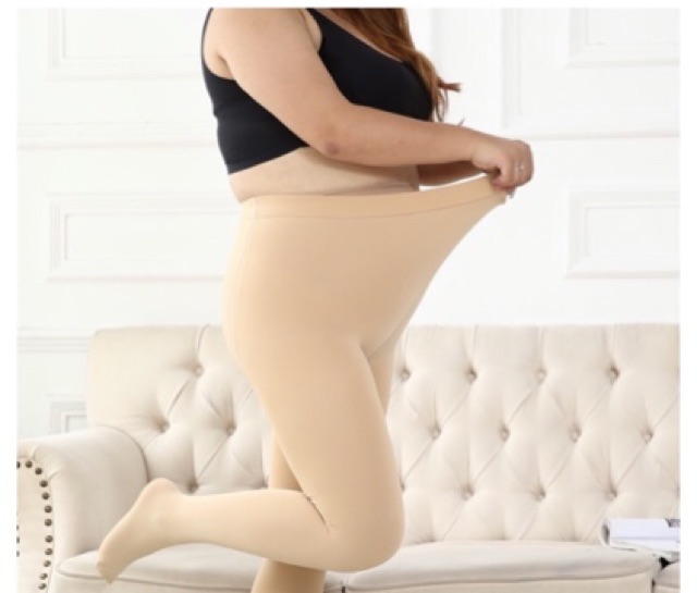 Big Size ถุงน่องบุขนอ่อนใยสำลีผ้าฟลีช กันหนาว กันแดด UV ขาไม่เตอะ - รูปที่ 3