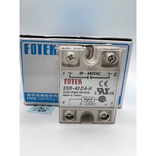 SSR-40DA-H FOTEK input 3-32DC output90-480VAC ของแท้!!