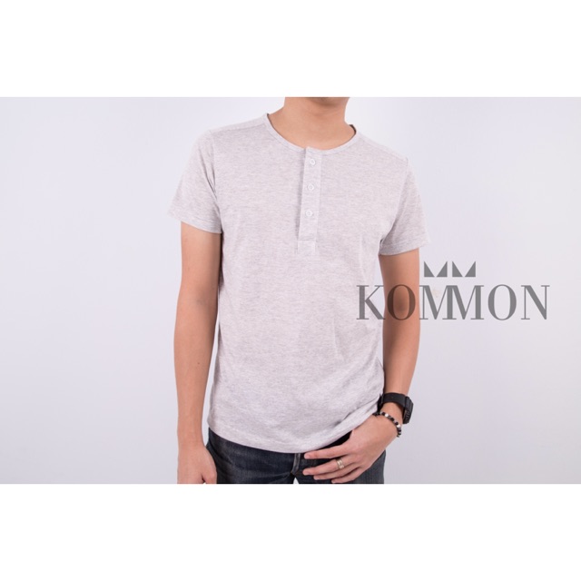 Henley shirt - light gray