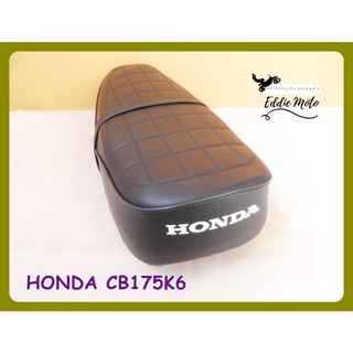 HONDA CB175K6 CB 175 K6 DOUBLE SEAT COMPLETE "BLACK"  // เบาะรถมอเตอร์ไซค์ สีดำ หนังพีวีซี สินค้าคุณภาพดี