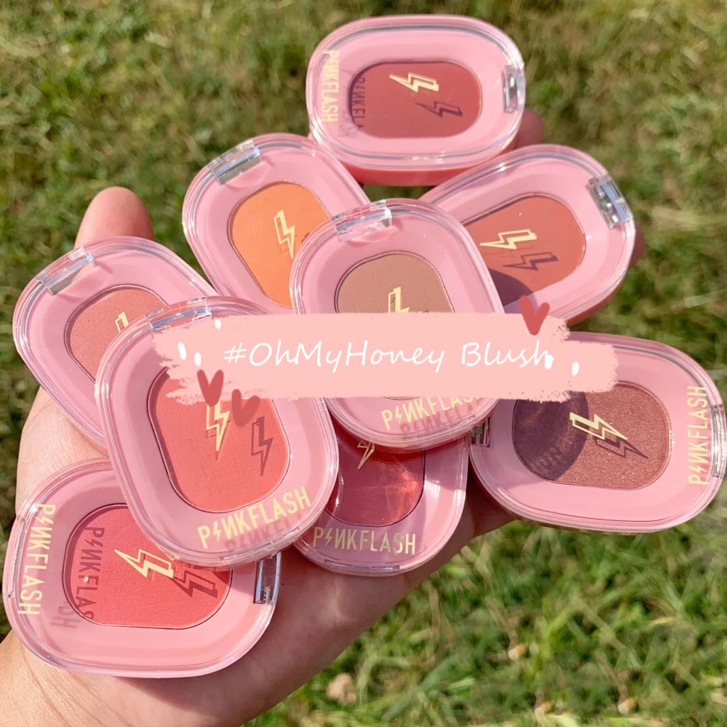 Pinkflash Ohmyhoney บลัชออน ปัดแก้ม สีธรรมชาติ ติดทนนาน #8