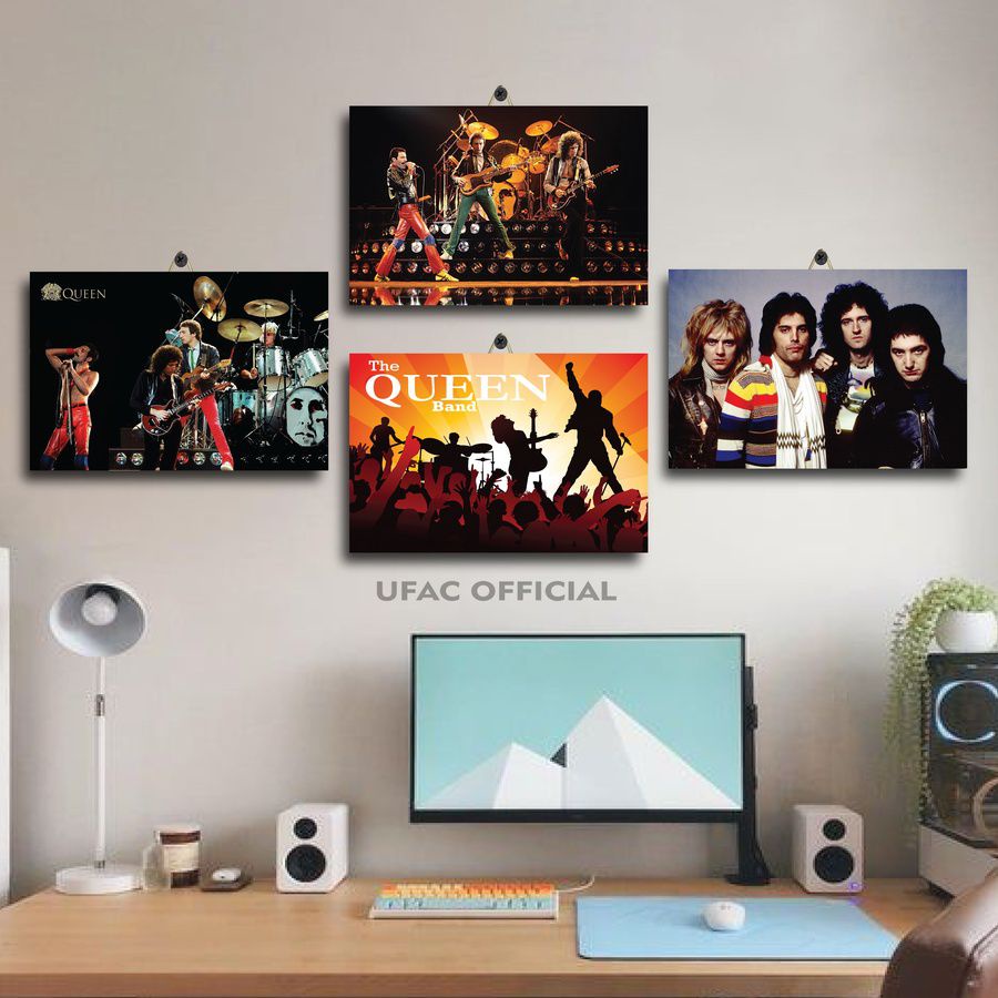 Hiasan DINDING ROOM DECORTATION QUEEN BAND POSTER 20X30 F5DXV/TIS0O/ QUEEN BAND ROCK ROOM DECORATION