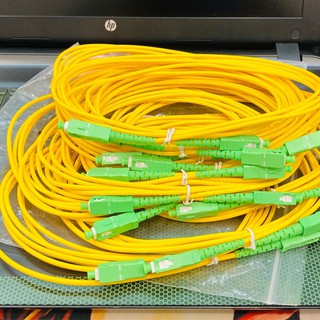 ราคาSC/APC ขนาด 3 มิลลิเมตร ยาว 3 เมตร แพค 10 เส้น SC/APC-SC/APC Single-mode Single-fiber Optic Cable Patch Cord( 3m )