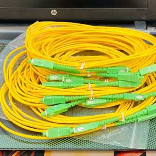 SC/APC ขนาด 3 มิลลิเมตร ยาว 3 เมตร แพค 10 เส้น SC/APC-SC/APC Single-mode Single-fiber Optic Cable Patch Cord( 3m )