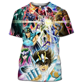 2020 Mamba เสื้อยืดแขนสั้นพิมพ์ลาย Saint Seiya Gold Saint 3 D สําหรับผู้ชาย