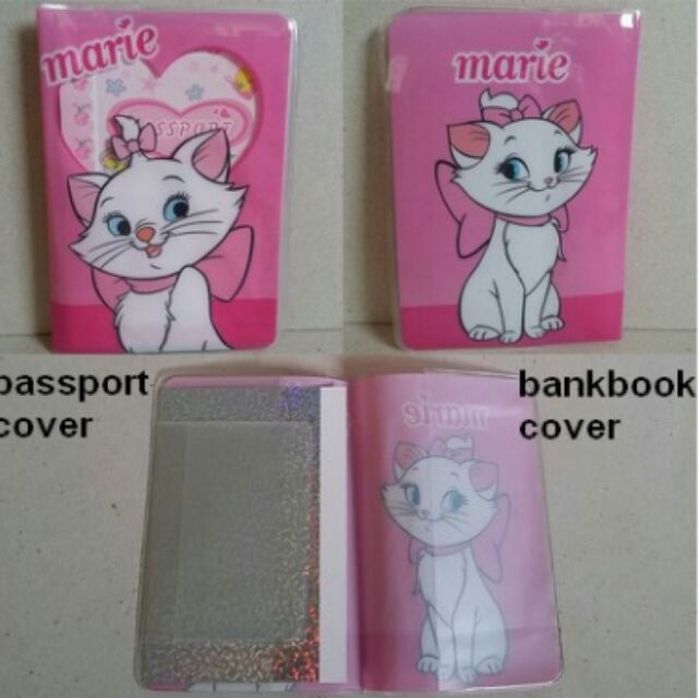 หุ้ม ปกพาสปอร์ต PassPort(ใส่ book bank สมุดบัญชี บางธนาคารได้ค่ะ) Marie แมวมารี