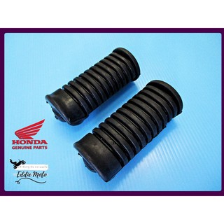 HONDA CG110 CG125 CB100 CB125 CL100 SLT100 SL125 SOFT TYPE FOOTREST SET "GRADE A"  // ยางพักเท้า ทำจากยางคุณภาพดี "สีดำ"