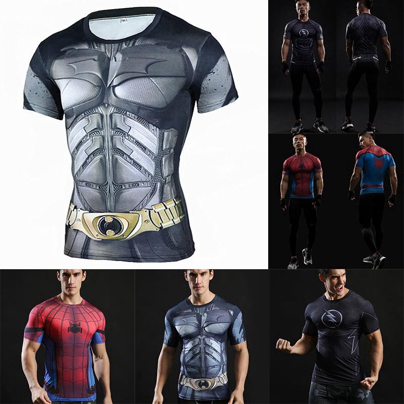 เสื้อยืดพิมพ์ลาย Super Hero Spiderman 3 D สำหรับผู้ชาย