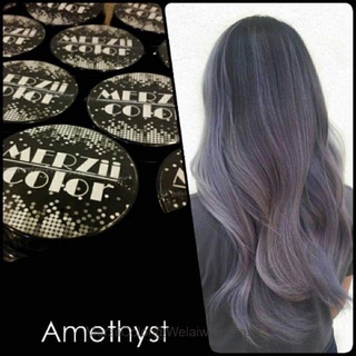 💜สีเทาประกายม่วง Amethyst💜ทรีเม้นสีผมพร้อมบำรุงในขั้นตอนเดียวMerziiColor