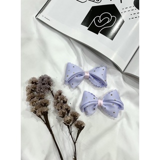 โบว์ติดผมทำจากริบบิ้นลูกฟูก ให้ลุคน่ารัก สดใส  Little star collection