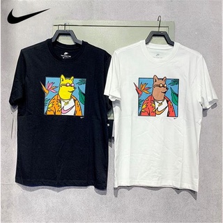 [S-5XL]Nike ของแท้ 100% เสื้อยืดแขนสั้นลําลอง พิมพ์ลาย Shiba Inu DC2751