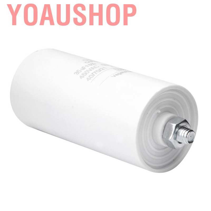 Yoaushop 1PC CBB60 35uF 450V Motor Run Capacitor สําหรับเครื่องซักผ้าใหม่เอี่ยม