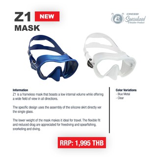 Cressi Z1 MASK frameless low volume