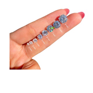 annita.silver - ต่างหูCZ ต่างหูเงินแท้925 เพชรCZเกรดพรีเมี่ยม เหมาะกับคนแพ้ง่าย Silver925 silverearri
