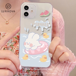 Lurrova เคส VIVO V23 5G Y21 V23E 5G Y11 Y20 Y15S Y12S Y15 V21 5G V20 Pro V19 Y33S Y33T Y91C Y12A V15 Y12 Y17 เคสโทรศัพท์กระต่ายน่ารักล่าสุด