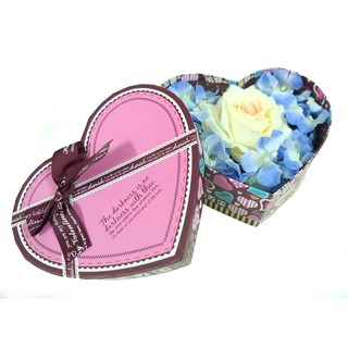 Rose Bee Love Box Valentines Giftset -  White/Blue