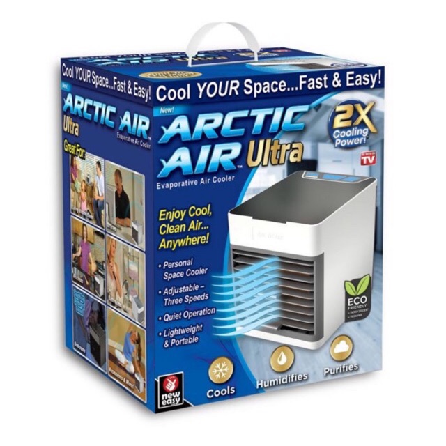Arctic Air cooler เครื่องทำความเย็นมินิ แอร์พกพา พัดลมแอร์เย็น เครื่องทำความเย็นมินิ Mini air conditioner Cooling Fan