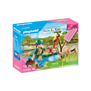 Playmobil 70295 Zoo Gift Set แอ็คชั่นฟิกเกอร์ ชุดของขวัญ สวนสัตว์