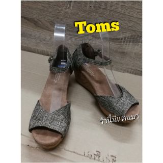 ❤️Toms​ รองเท้าส้นเตารีด มือสอง ของแท้❗❗❗❗