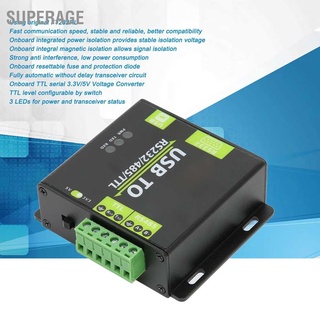 Superage โมดูลอะแดปเตอร์แปลงแยกความเร็ว Usb เป็น Rs232 485 Ttl ป้องกันการรบกวน