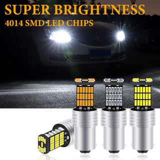 หลอดไฟเบรคท้ายรถยนต์ T15 W16W 1156 1157 T20 7443 3157 45Smd 4014 Led Canbus 1 ชิ้น